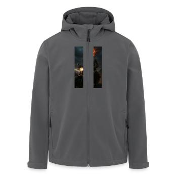 Ghost Rider - Recycelte Männer Softshell-Jacke von Stanley/Stella - Schwarz - Vorne - AI Model Male 185 light (185cm)