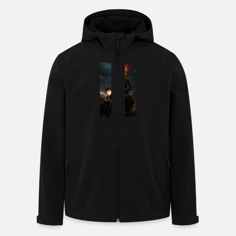 Cavalier fantôme - Veste softshell homme en polyester recyclé Stanley/Stella - noir