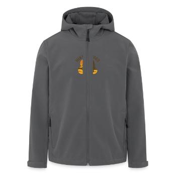 Hiking Vibes Only - Recycelte Männer Softshell-Jacke von Stanley/Stella - Schwarz - Vorne - AI Model Male 185 light (185cm)