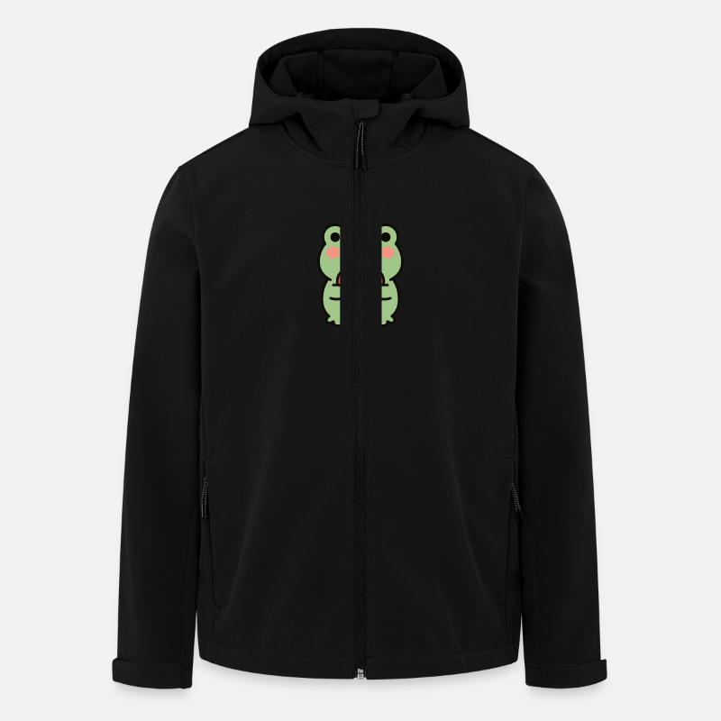 Frog with a heart - Men’s Recycled Softshell Jacket by Stanley/Stella - black