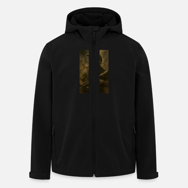 Militär - Recycelte Männer Softshell-Jacke von Stanley/Stella - Schwarz