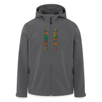 14 - Recycelte Männer Softshell-Jacke von Stanley/Stella - Schwarz - Vorne - AI Model Male 185 light (185cm)