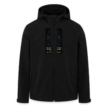 this is the time of monsters - Men’s Recycled Softshell Jacket by Stanley/Stella - black - Front - AI Model Male 185 light (185cm)