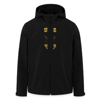 Künstliche Intelligenz: löst Probleme, die es ohne - Recycelte Männer Softshell-Jacke von Stanley/Stella - Schwarz - Vorne - AI Model Male 185 light (185cm)