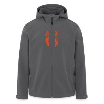Aries Energy - Feuerzeichen Widder Design - Recycelte Männer Softshell-Jacke von Stanley/Stella - Schwarz - Vorne - AI Model Male 185 light (185cm)