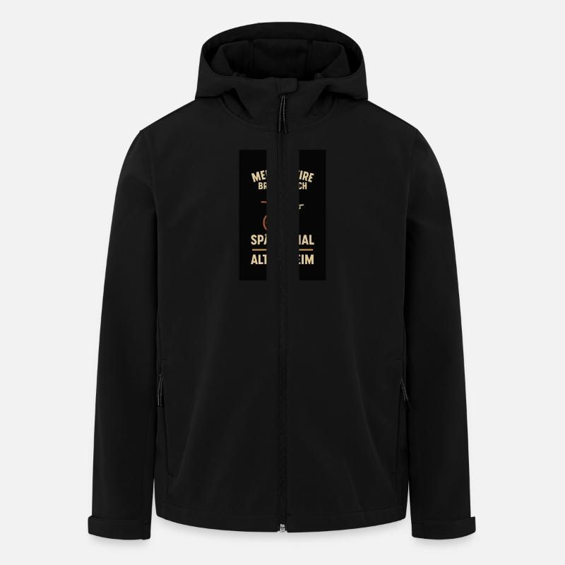 "My satire will bring me later" - Men’s Recycled Softshell Jacket by Stanley/Stella - black