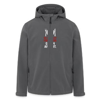 Murder on the plate - Men’s Recycled Softshell Jacket by Stanley/Stella - anthracite - Front - AI Model Male 185 light (185cm)