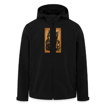 High Kitty Vibes - Recycelte Männer Softshell-Jacke von Stanley/Stella - Schwarz - Vorne - AI Model Male 185 light (185cm)