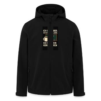file 000000001dfc61f8858a3ab631420796 - Recycelte Männer Softshell-Jacke von Stanley/Stella - Schwarz - Vorne - AI Model Male 185 light (185cm)
