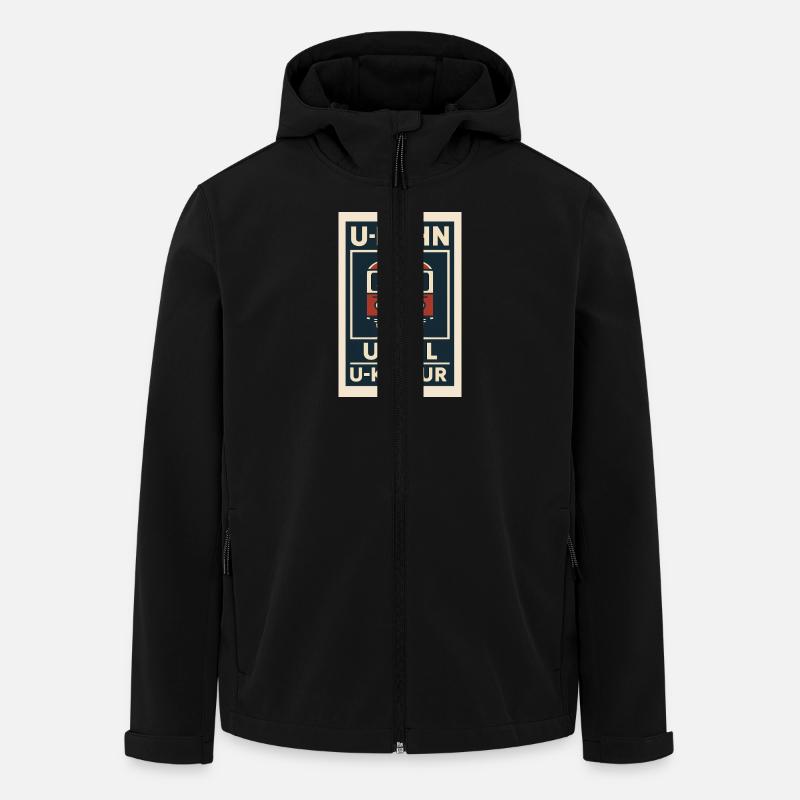 U Bahn Kultur Stil Transport Nahverkehr Retro - Recycelte Männer Softshell-Jacke von Stanley/Stella - Schwarz