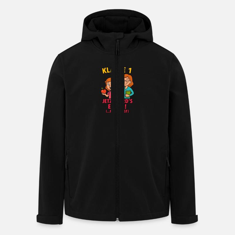La classe 1 devient sérieuse - Veste softshell homme en polyester recyclé Stanley/Stella - noir