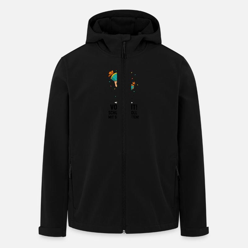 Schultüte Superkräfte Einschulung - Recycelte Männer Softshell-Jacke von Stanley/Stella - Schwarz