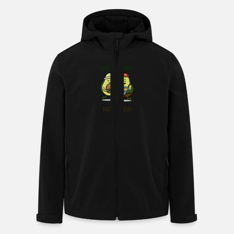 Meal Prep Avocado - Recycelte Männer Softshell-Jacke von Stanley/Stella - Schwarz