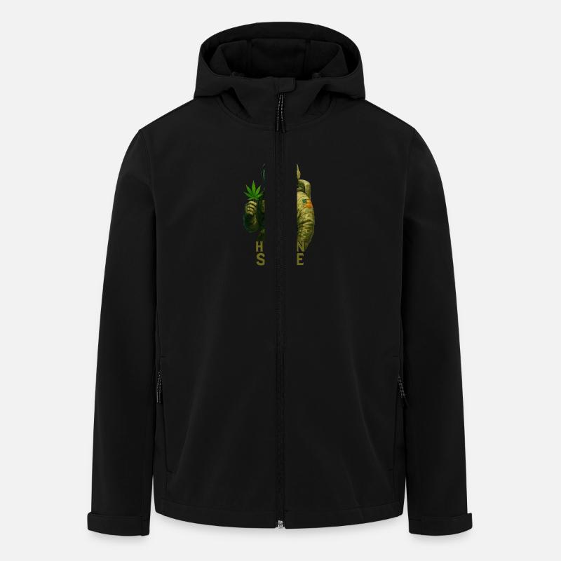 High in Space - Men’s Recycled Softshell Jacket by Stanley/Stella - black