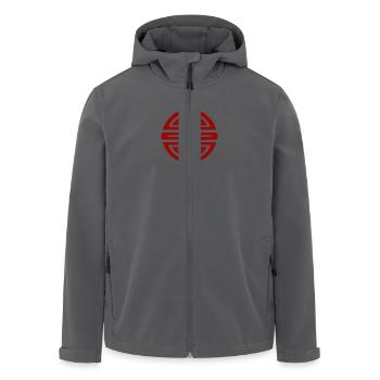 Symbole Bonheur Vietnam - Veste softshell homme en polyester recyclé Stanley/Stella - noir - Devant - AI Model Male 185 light (185cm)