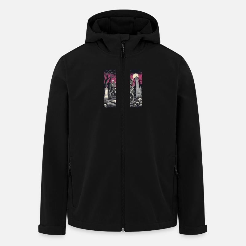 Skelett Freunde - Recycelte Männer Softshell-Jacke von Stanley/Stella - Schwarz