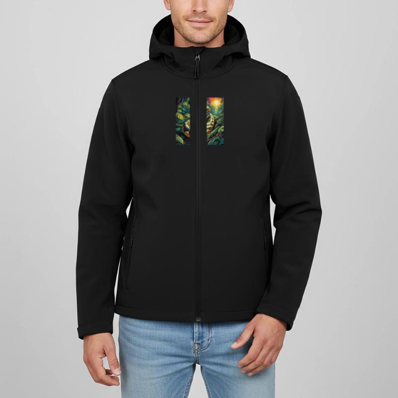 Serpent python Veste softshell homme en polyester recyclé Discoverer Stanley/Stella