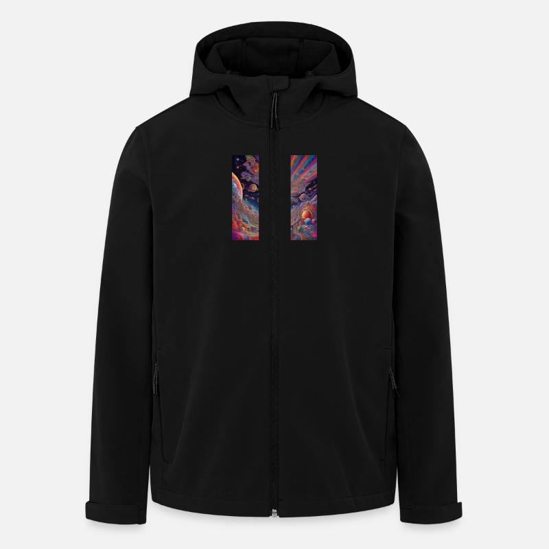 Couleurs Planète - Veste softshell homme en polyester recyclé Stanley/Stella - noir