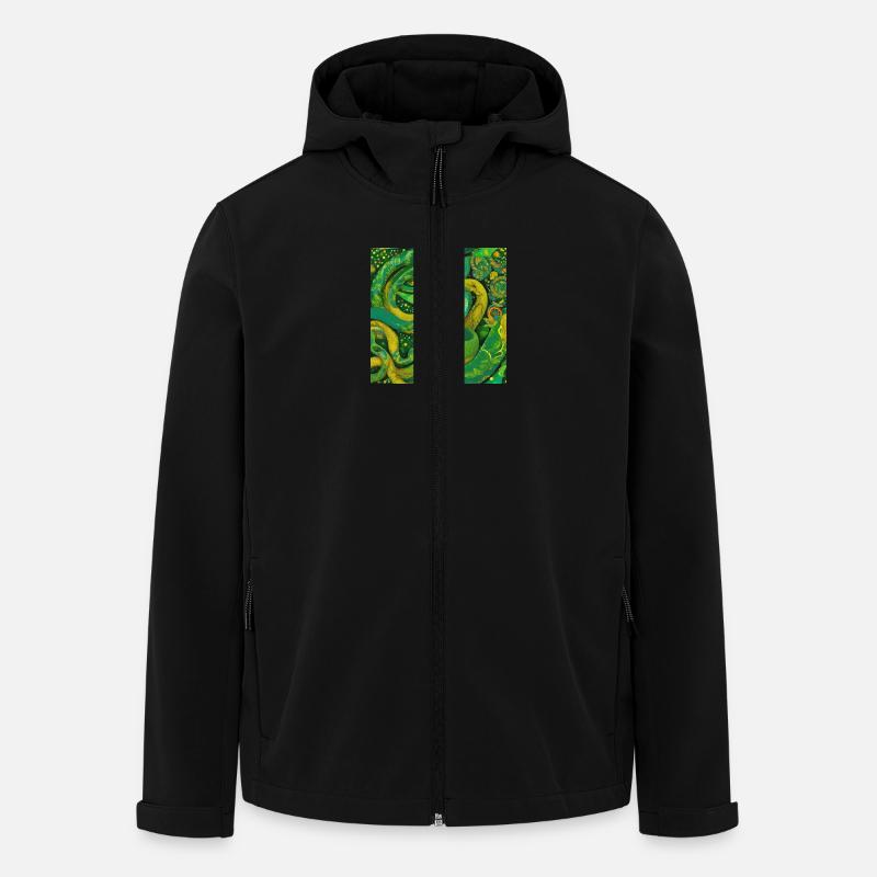 Schlange - Recycelte Männer Softshell-Jacke von Stanley/Stella - Schwarz