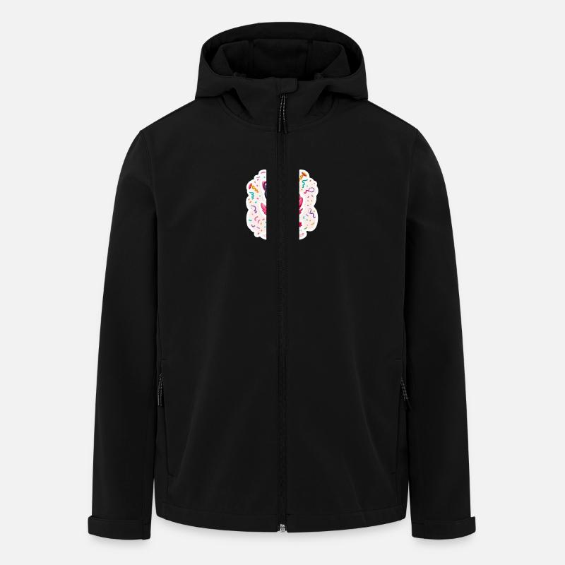 Tanzender Glücksflamingo - Recycelte Männer Softshell-Jacke von Stanley/Stella - Schwarz