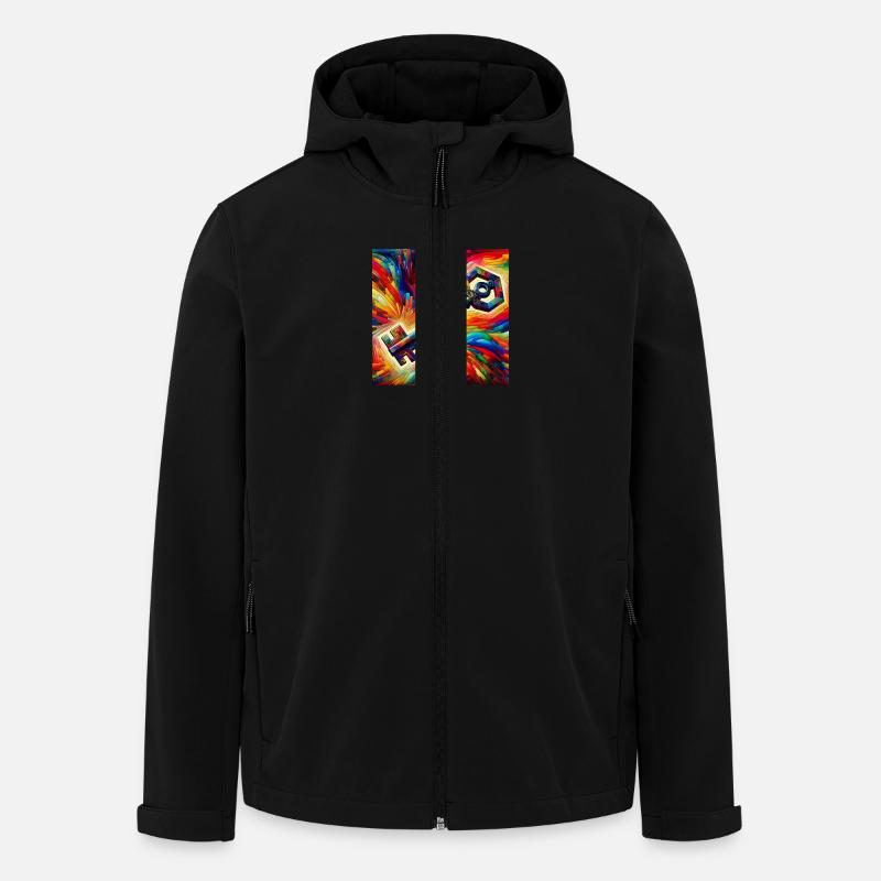 Clé - Veste softshell homme en polyester recyclé Stanley/Stella - noir