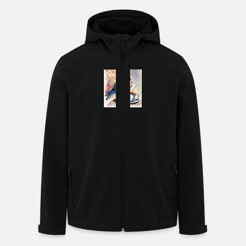 Jackdaw with Jackdaw - Men’s Recycled Softshell Jacket by Stanley/Stella - black