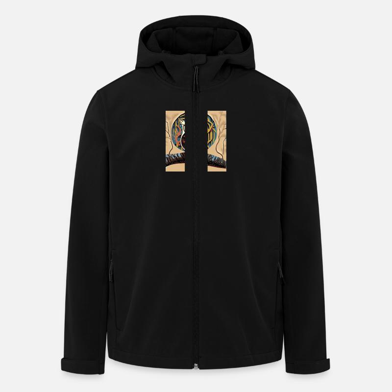 Qu’est-ce que je « regarde » ? - Veste softshell homme en polyester recyclé Stanley/Stella - noir