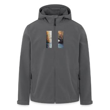 Danser sous la pluie - Veste softshell homme en polyester recyclé Stanley/Stella - noir - Devant - AI Model Male 185 light (185cm)