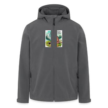 Marmotte des Mosses - Veste softshell homme en polyester recyclé Stanley/Stella - noir - Devant - AI Model Male 185 light (185cm)