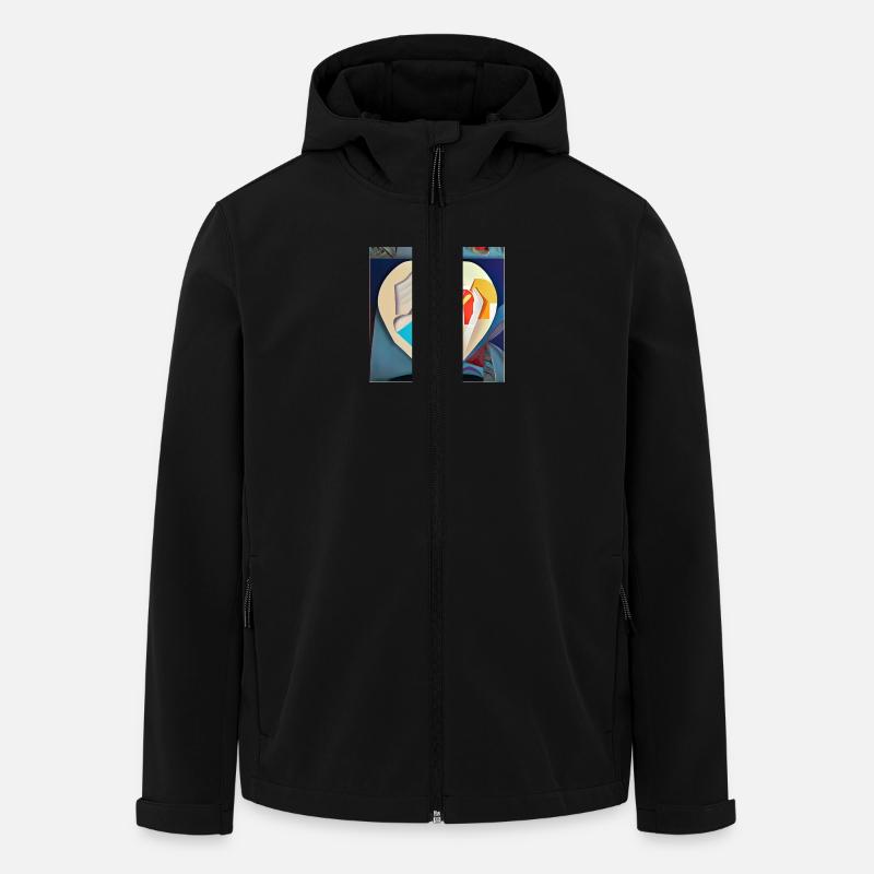 A small heart - Men’s Recycled Softshell Jacket by Stanley/Stella - black
