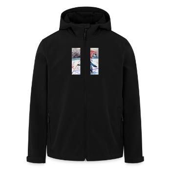 Siup - Men’s Recycled Softshell Jacket by Stanley/Stella - black - Front - AI Model Male 185 light (185cm)
