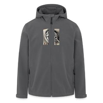 König Löwe II - Recycelte Männer Softshell-Jacke von Stanley/Stella - Schwarz - Vorne - AI Model Male 185 light (185cm)