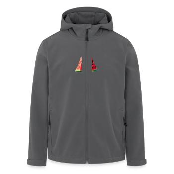 Un morceau de pastèque - Veste softshell homme en polyester recyclé Stanley/Stella - noir - Devant - AI Model Male 185 light (185cm)