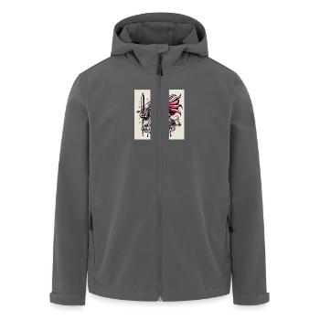 Love Crew Le chevalier - Veste softshell homme en polyester recyclé Stanley/Stella - noir - Devant - AI Model Male 185 light (185cm)