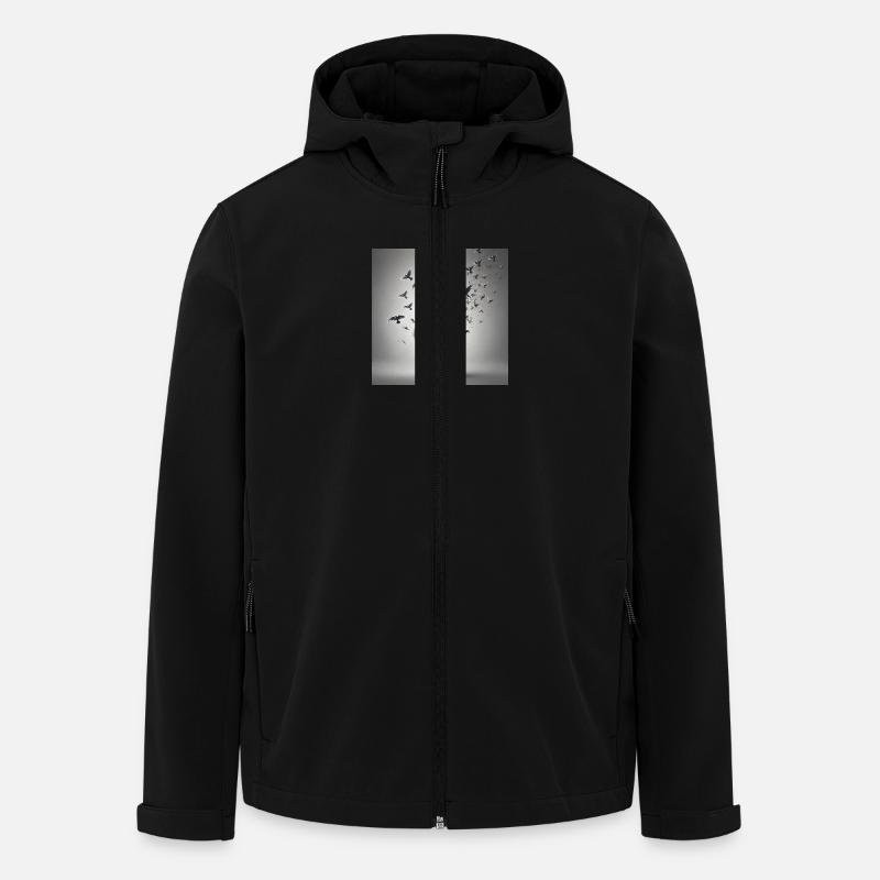 Befreite Emotionen - Recycelte Männer Softshell-Jacke von Stanley/Stella - Schwarz