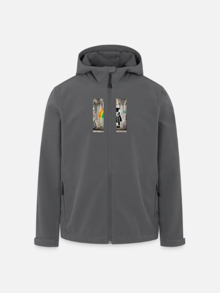 Kein Banksy - Farben gegen das Grau - Recycelte Männer Softshell-Jacke von Stanley/Stella - Schwarz