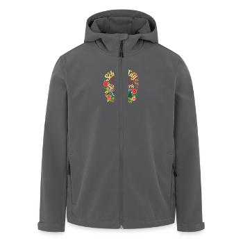 Steiermark 1 - Recycelte Männer Softshell-Jacke von Stanley/Stella - Schwarz - Vorne - AI Model Male 185 light (185cm)