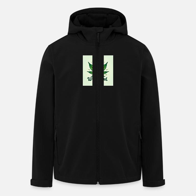 Weedhead - Recycelte Männer Softshell-Jacke von Stanley/Stella - Schwarz