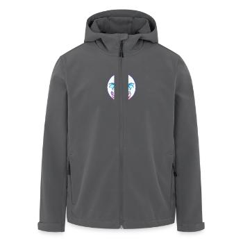 Alpakadrache - Recycelte Männer Softshell-Jacke von Stanley/Stella - Schwarz - Vorne - AI Model Male 185 light (185cm)
