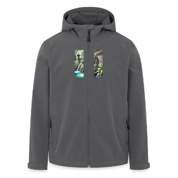 BALIRAMA - Recycelte Männer Softshell-Jacke von Stanley/Stella - Schwarz - Vorne - AI Model Male 185 light (185cm)