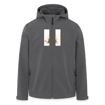 Osterglück - Recycelte Männer Softshell-Jacke von Stanley/Stella - Schwarz - Vorne - AI Model Male 185 light (185cm)