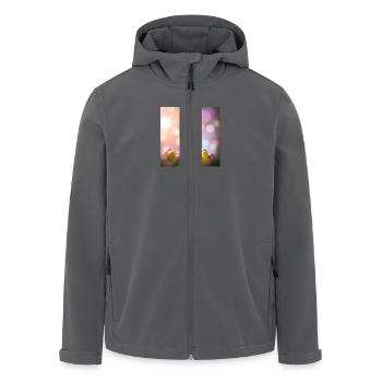 Hasi’s bunte Osterwelt - Recycelte Männer Softshell-Jacke von Stanley/Stella - Schwarz - Vorne - AI Model Male 185 light (185cm)