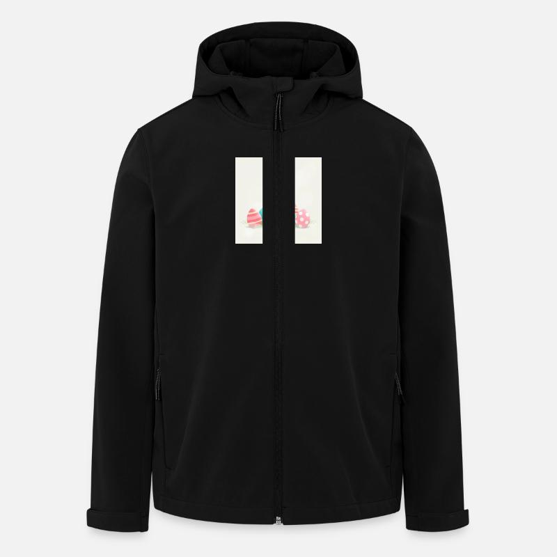 Hase mit Osterei - Recycelte Männer Softshell-Jacke von Stanley/Stella - Schwarz