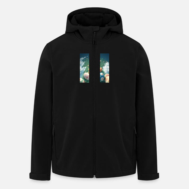 Hasenzauber & Eierregen - Recycelte Männer Softshell-Jacke von Stanley/Stella - Schwarz