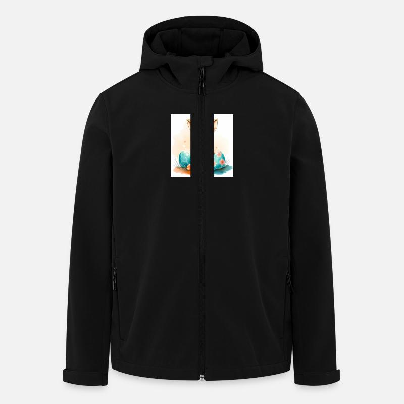 Osterzauber: Hopp, hopp - Recycelte Männer Softshell-Jacke von Stanley/Stella - Schwarz