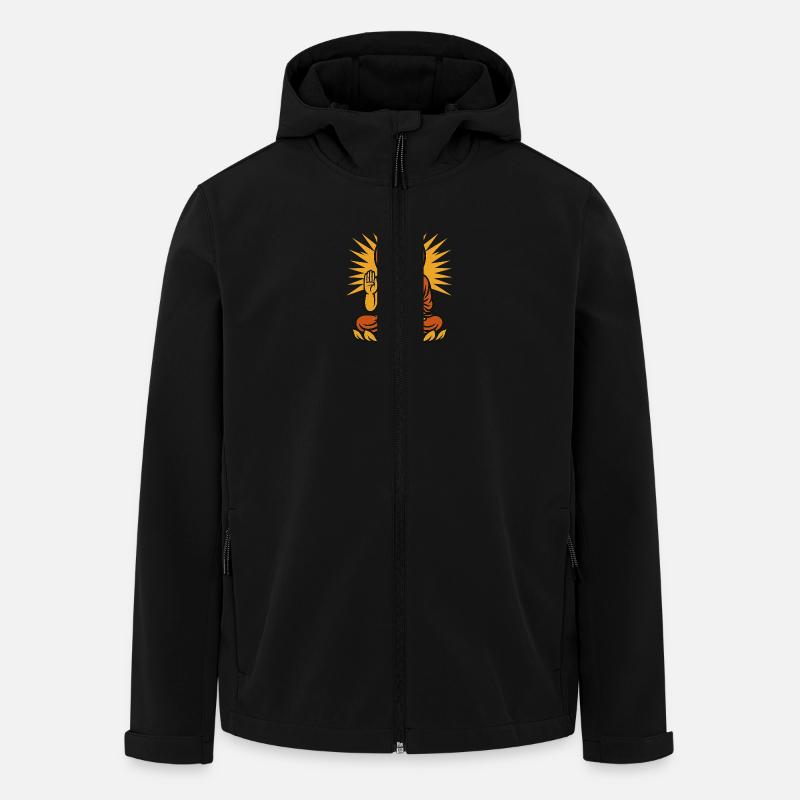 Buddha - Recycelte Männer Softshell-Jacke von Stanley/Stella - Schwarz