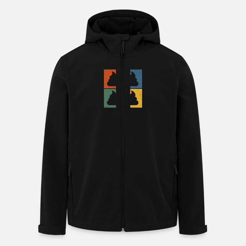 Pop Art – bunt & ironisch - Recycelte Männer Softshell-Jacke von Stanley/Stella - Schwarz