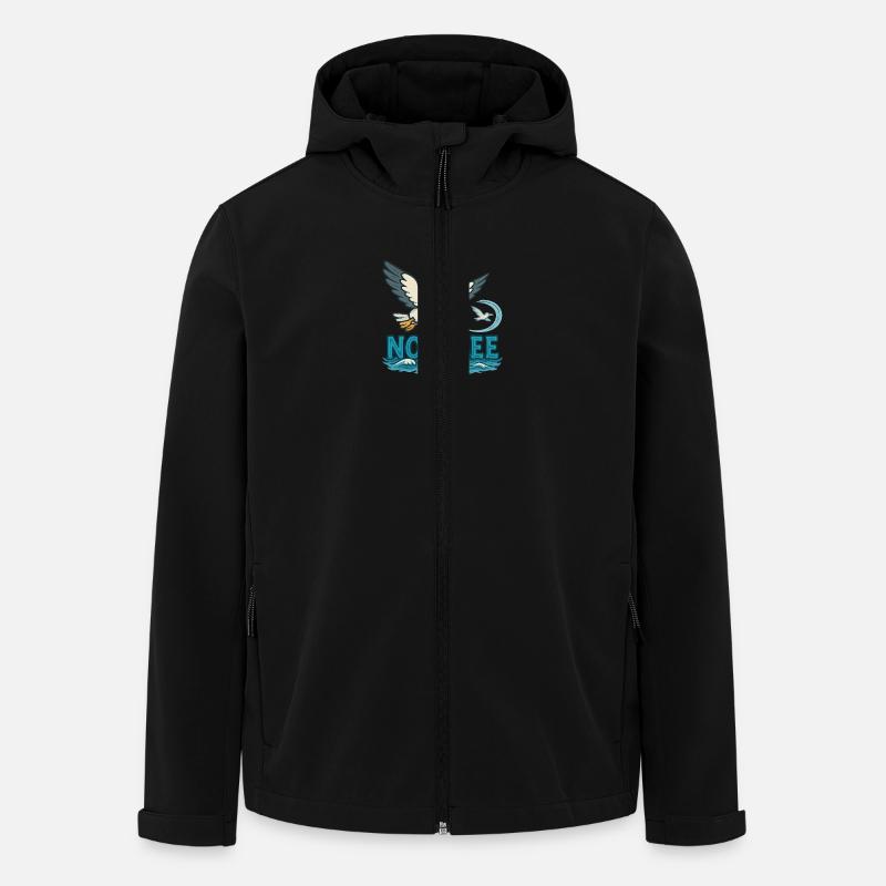 Nordsee - Recycelte Männer Softshell-Jacke von Stanley/Stella - Schwarz