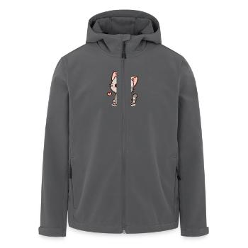 Petit chat – Ronronnant et mignon - Veste softshell homme en polyester recyclé Stanley/Stella - noir - Devant - AI Model Male 185 light (185cm)