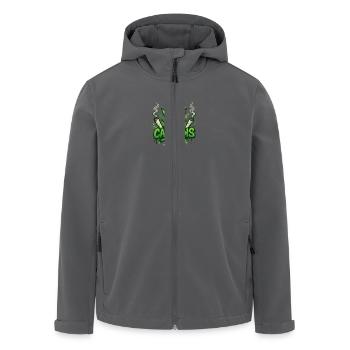 Brokkoli - Recycelte Männer Softshell-Jacke von Stanley/Stella - Schwarz - Vorne - AI Model Male 185 light (185cm)